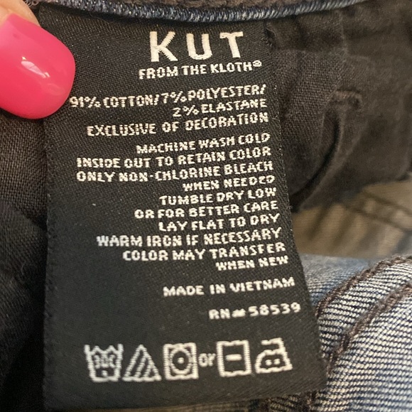 Kut from the cloth Catherine Mid Rise Boyfriend Jeans/denim size 8 mediu… - Picture 12 of 12